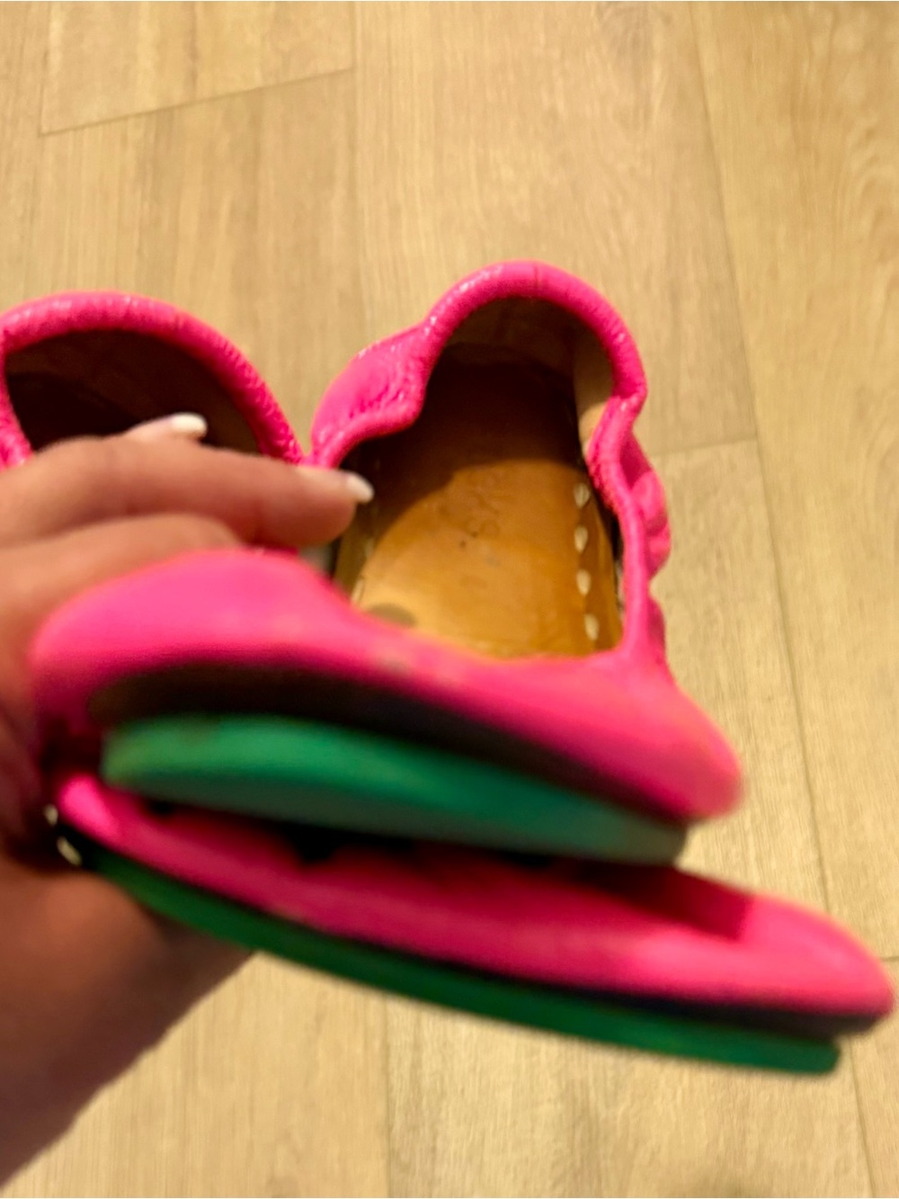Pop Pink Tieks Ballet Flats - Picture 3 of 6